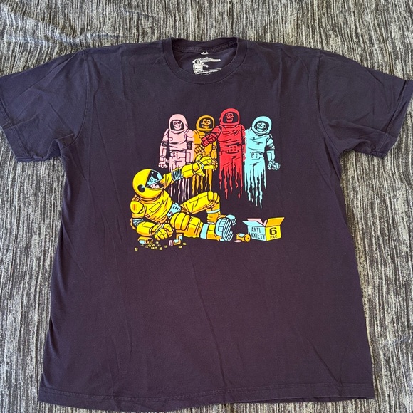 Threadless Pac Man astronaut ghosts T shirt - Picture 1 of 10